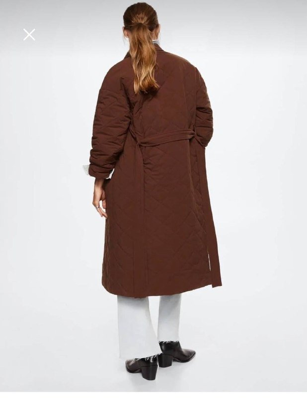 Стеганое пальто MANGO, размер S-M 2