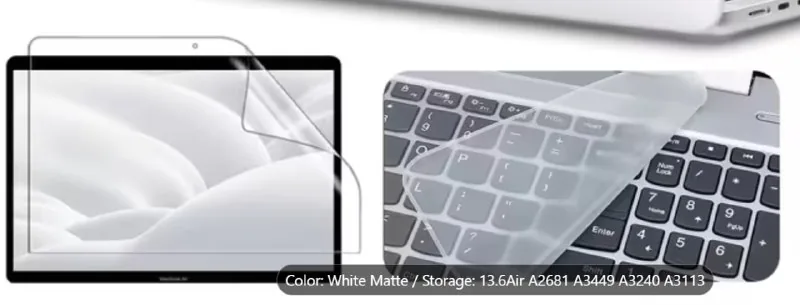 Защитная плёнка для экрана и клавиатуры MacBook Air 13.6
