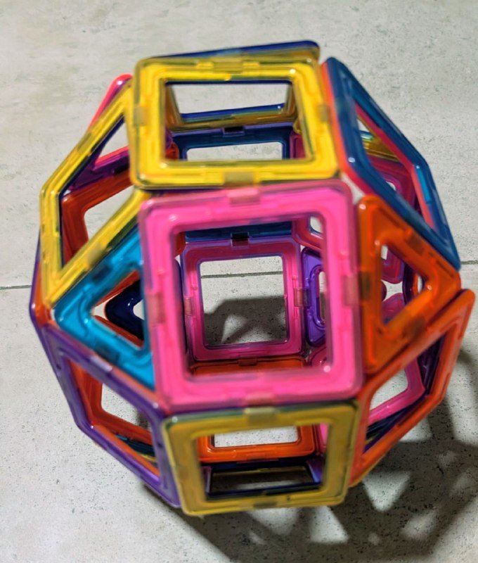 Магнитный конструктор 112 деталей в контейнере 2