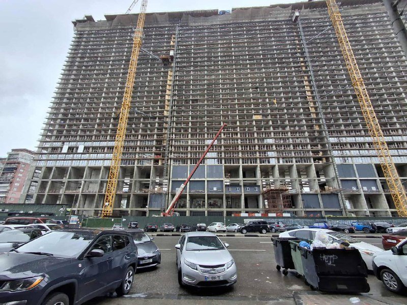 Квартира 31 кв. м, 8 этаж, чёрный каркас