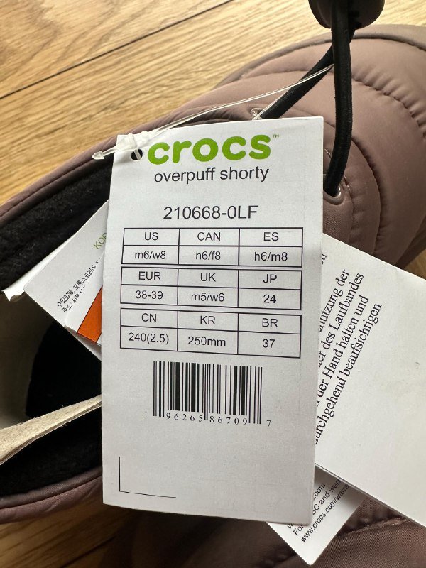 Crocs Overpuff Shorty женские новые 38/39 4