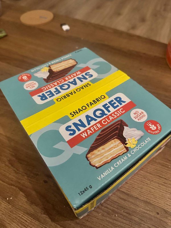 Коробка вафель без сахара Snaqfer