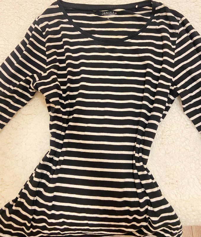 Свитер-топ, кофта в полоску, черный топик, белый кардиган-топ 2