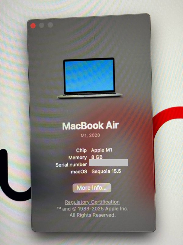 Apple MacBook Air 13” 2020 8 ГБ SSD 256 ГБ 6