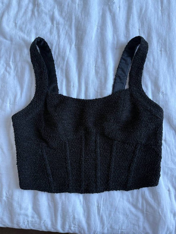 шерстяной сарафан, кроп-топ корсет