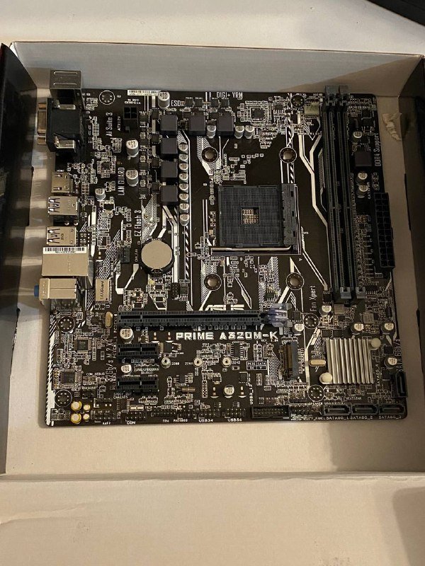 Процессор AMD Ryzen 5 2600, Материнская плата Asus Prime A320M-K, ОЗУ Kingston Fury DDR4 16Гб 3