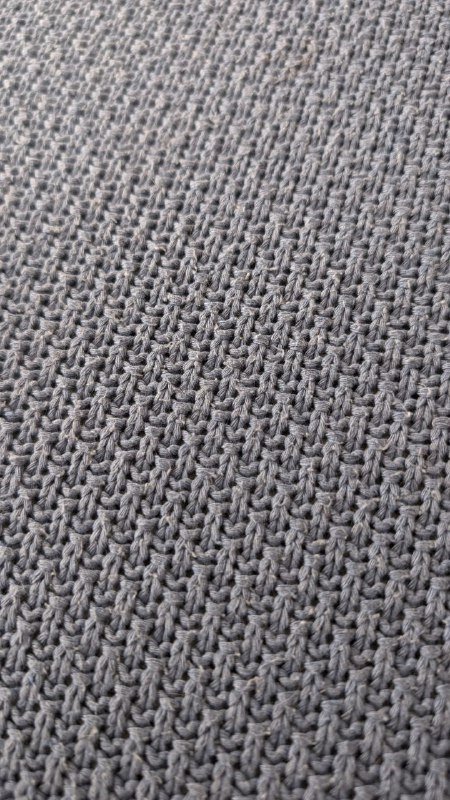 Хлопковый синий плед 220х240 см 6