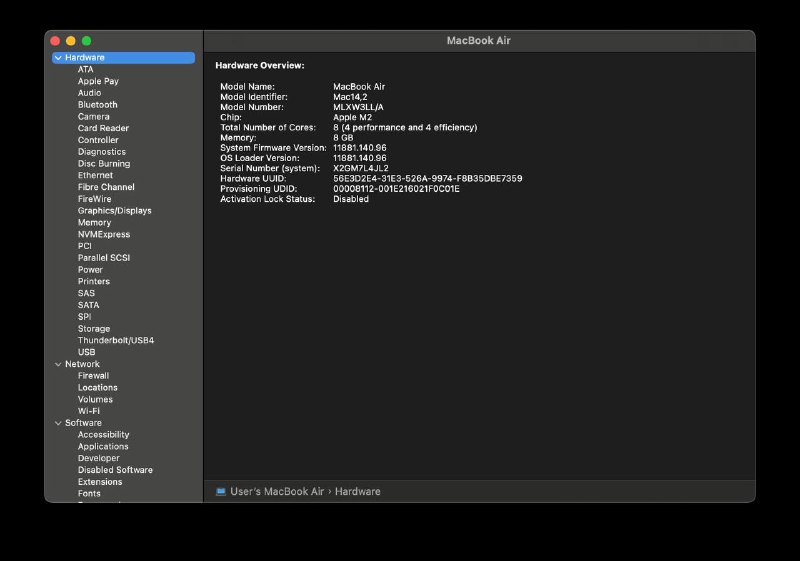 MacBook Air 13 M2 8/256 3