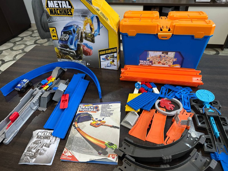 Трек Metal Machines, набор Hot Wheels, самолетики, конструктор, паровозик Томас 1