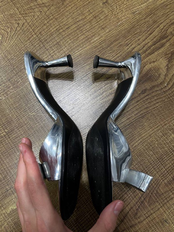 Мюли серебристые Zara 38 размера 3