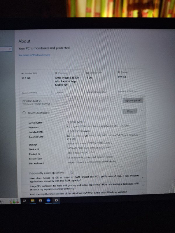 Ноутбук ASUS TUF Gaming FX505DT 4