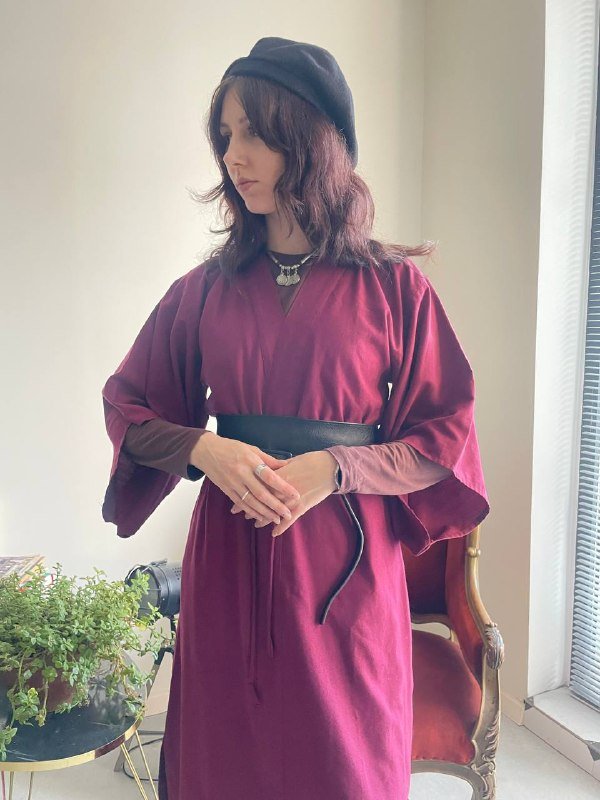 Кимоно бургунди, Хаори, Пальто 3