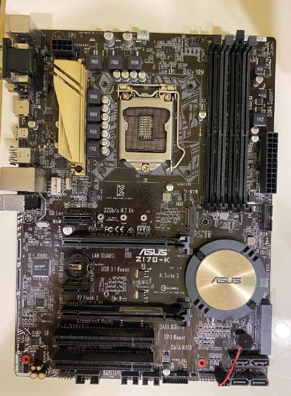Материнская плата Asus Z170k, Zalman CNPS10x Optima 1