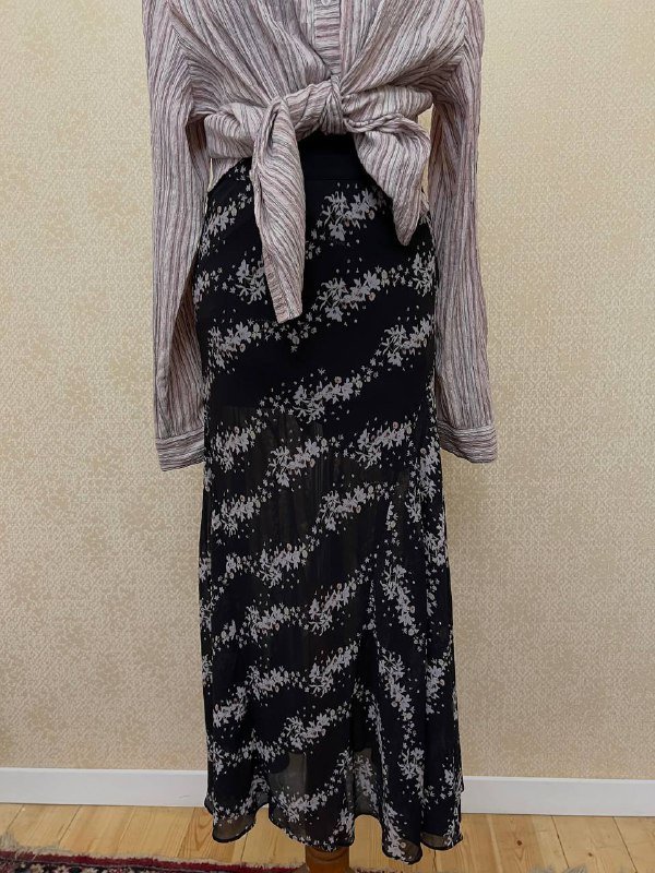 юбка из вискозы с цветочным принтом ALL SAINTS