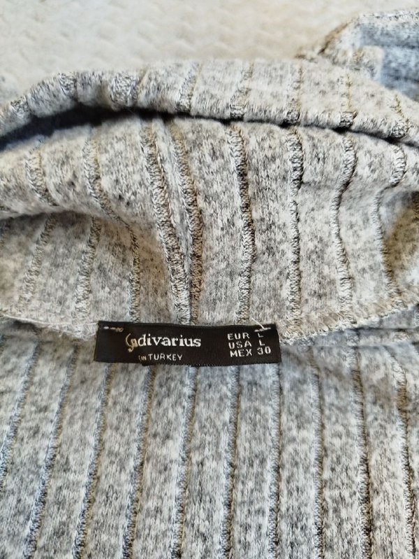 Водолазка Stradivarius, хлопковый лонгслив H&M slim-fit 2