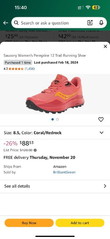 Женские кроссовки Saucony 39 размер 4