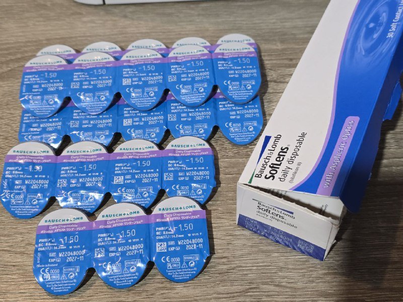 Однодневные контактные линзы Bausch+Lomb Softlens 22 шт 2