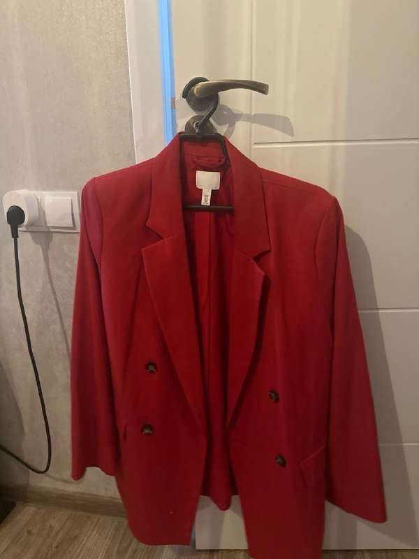 пиджак красный женский размер M H&M