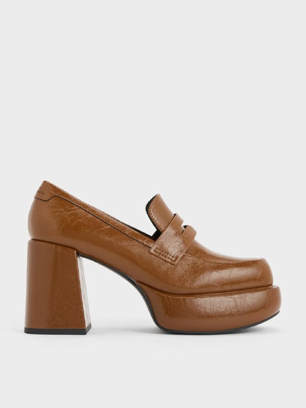 Charles and Keith Monique Platform Loafer Pumps 37 размер