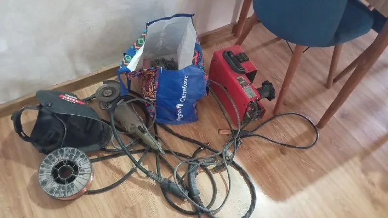 Полуавтомат, проволока, маска, болгарка