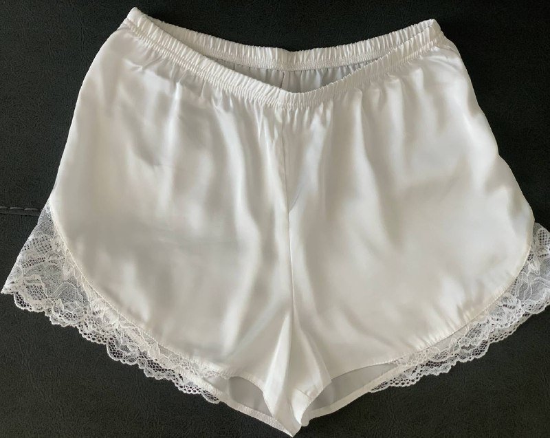 Шелковый комплект пижама и халат белые S/42 4