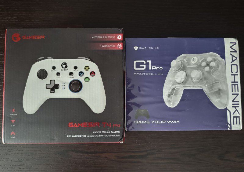 Геймпады Gamesir Nova 2 Lite, T4 Pro, Thunderobot G30S, Machenike G1pro, термокружка