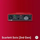 Звуковая аудиокарта Focusrite Scarlett Solo 3rd Gen 1