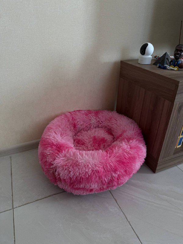 Круглая лежанка для собак и кошек