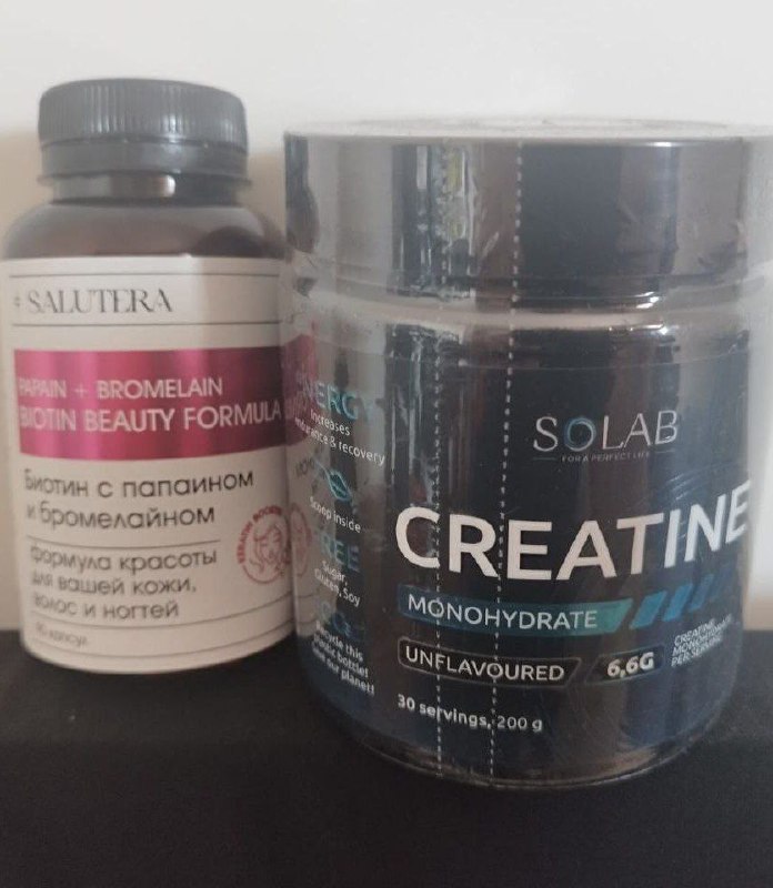 Коллаген, Протеин шоколад и клубника, Креатин, Биотин, Омега, Маса, ZMA 2