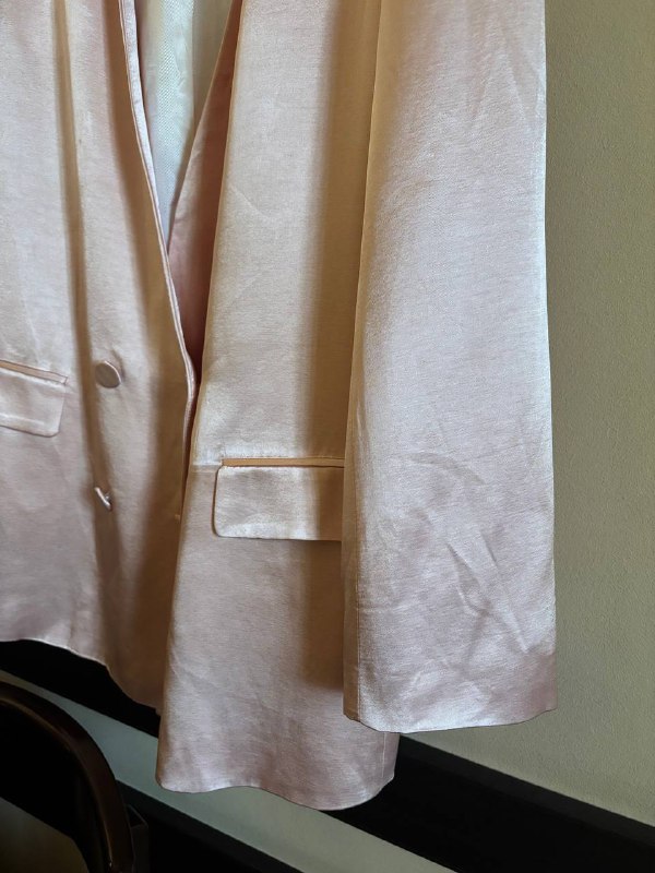 Новый сатиновый пиджак Zara, XL 5