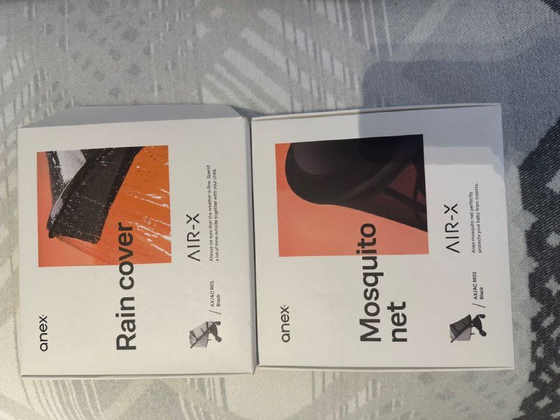 Детская коляска с чехлом от дождя и москитной сеткой 4