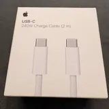 Apple AirPods, кабель 2 м, зарядник 140 Вт 6