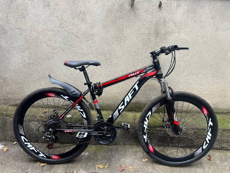 Велосипед SAFT черно-красный