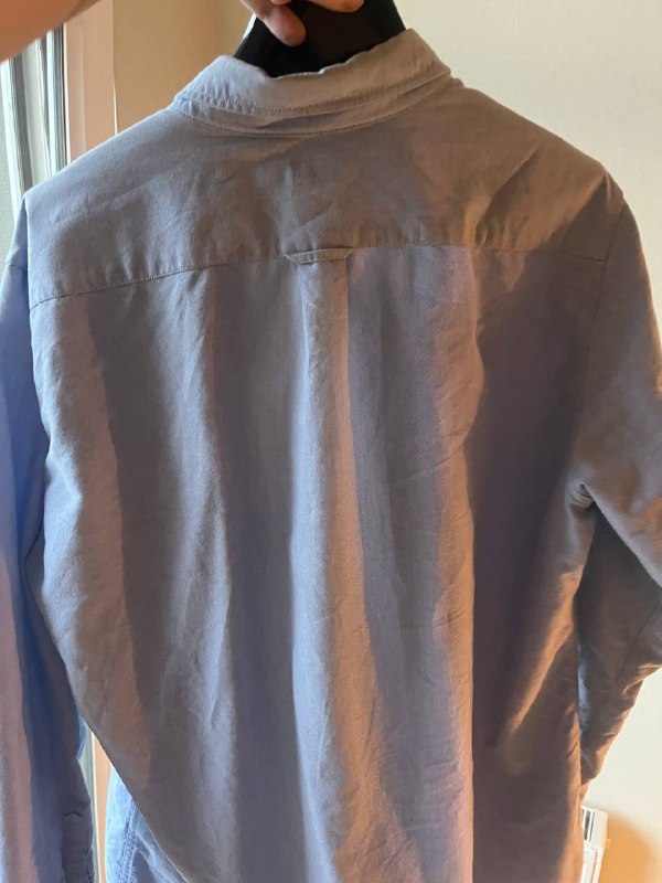 Uniqlo Oxford Shirt Slim Fit XL голубой мужская рубашка 3