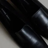 Чёрные туфли, текстильные и кожаные лоферы 1