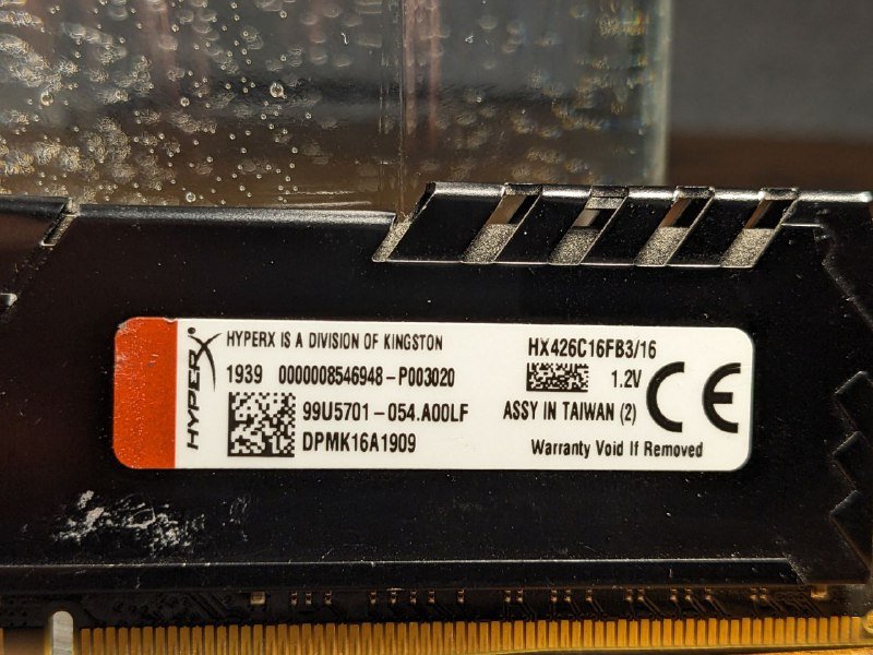 Оперативная память Kingston Fury HyperX 16GB DDR4-2666 2