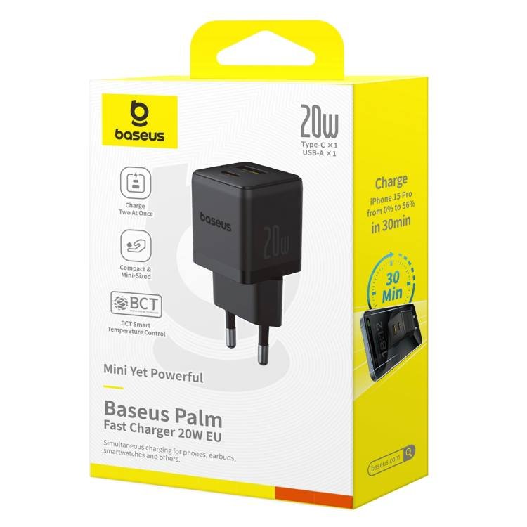Блок питания Baseus Palm Fast Charger 1C 20W EU