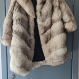 Шуба из натурального меха песца 1