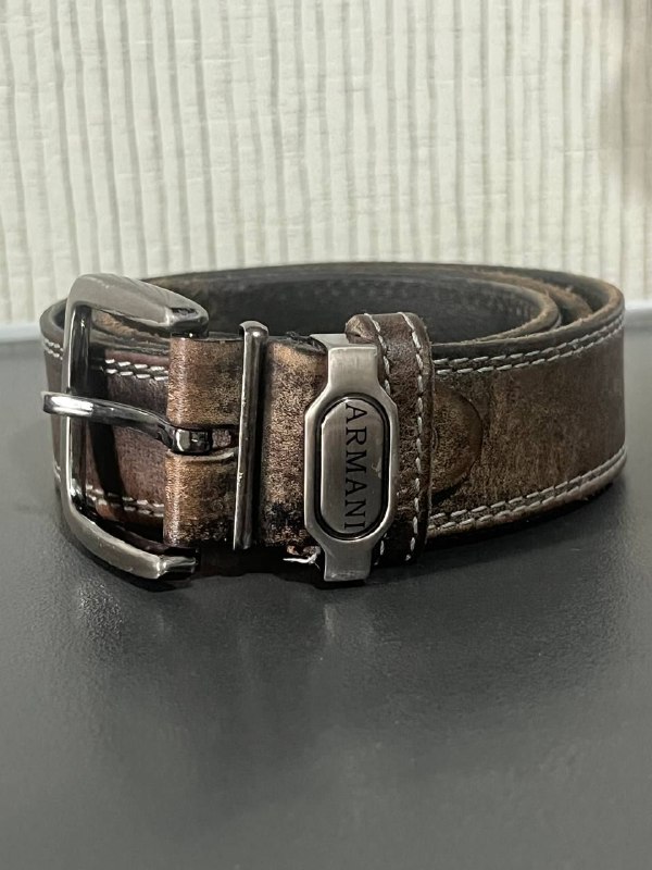 Ремень Armani из натуральной кожи, кошелек Calvin Klein