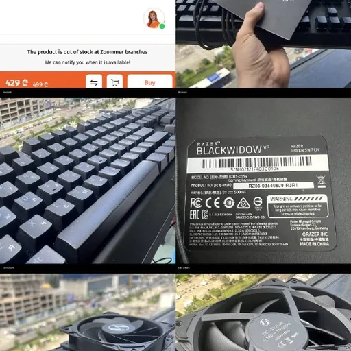 Razer BlackWidow V3, Xiaomi Robot Vacuum S20+, Lian Li вентиляторы
