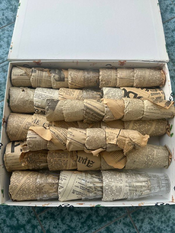 Набор хрустальных рюмок и стаканов 2