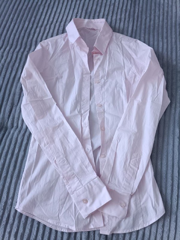 Рубашка пудрового цвета для девочки подростка XS