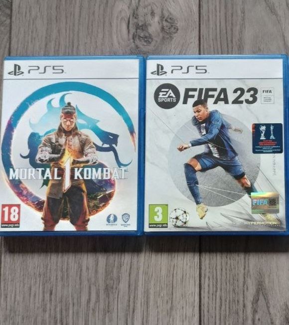Mortal Kombat 1, Fifa 2023 диски Playstation 5