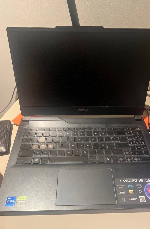 Ноутбук MSI Cyborg 15 Intel i7, Nvidia Geforce 4060, 16GB RAM, 512GB SSD