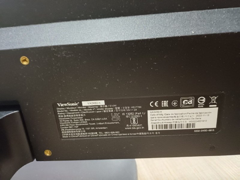 Монитор ViewSonic VA2432-h 24 дюйма 2