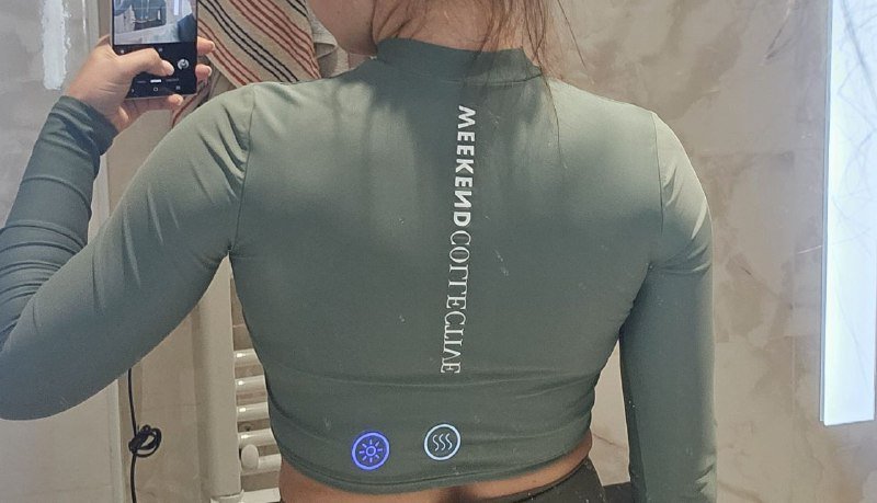 Эластичный топ с подкладкой, размер 36 S 2