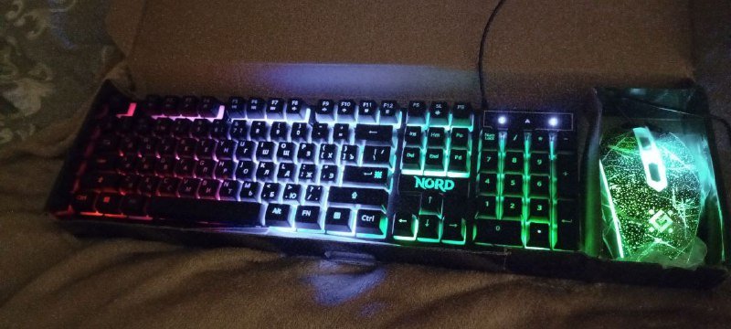 Клавиатура и мышь NORD с подсветкой 4