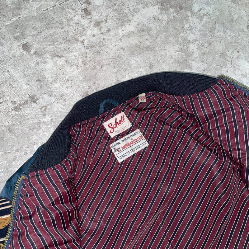 Rare Schott Bomber Jacket Size M 4
