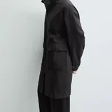 Мужская чёрная куртка Zara 2