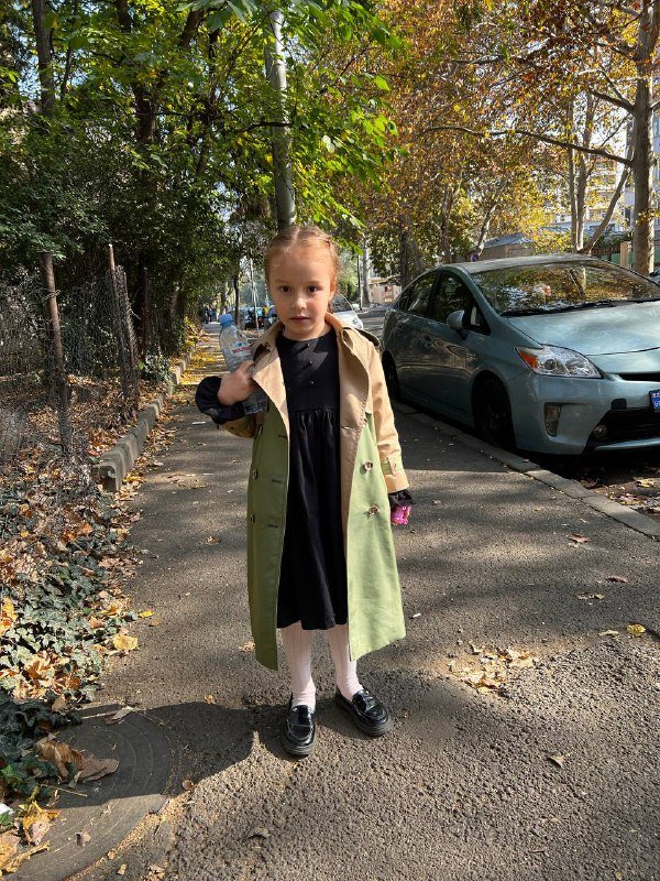 Тренч для девочки 116-122 см 8